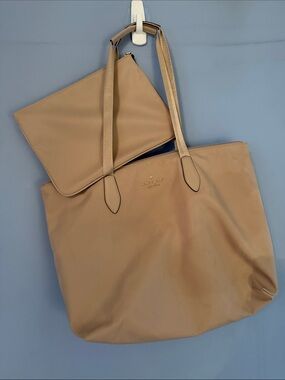 kate spade Neutral Beige Tote with Matching Wristlet